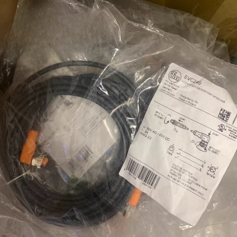 EVC249 Sensor connection 5m cable For IFM