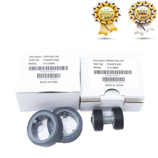 PA03670-0001 PA03670-0002 Brake and Pick Roller For Fujitsu Fi-7160 Fi-7180