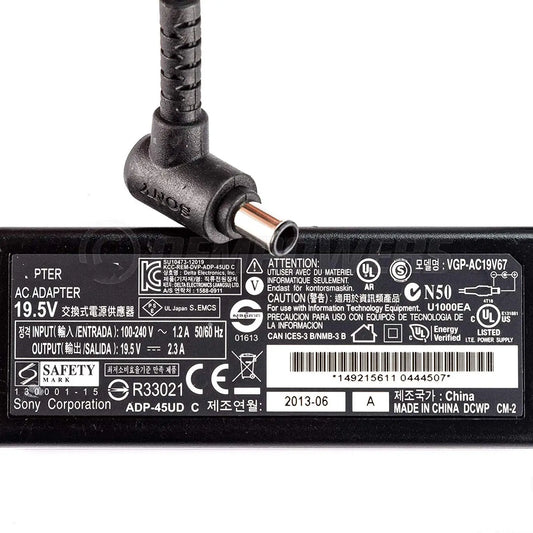 19.5V 2.3A VGP-AC19V67 for Sony VAIO Fit 14" SVF14A14CXS OEM VGP-AC19V69