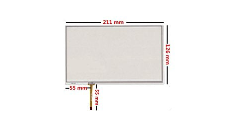 22,9 cm 4 filo 211 mm * 126 MM compatibile resistivo touch screen digitizer per navigatore GPS Car Navigation DVD HSD090IDW1 AT090TN10 12