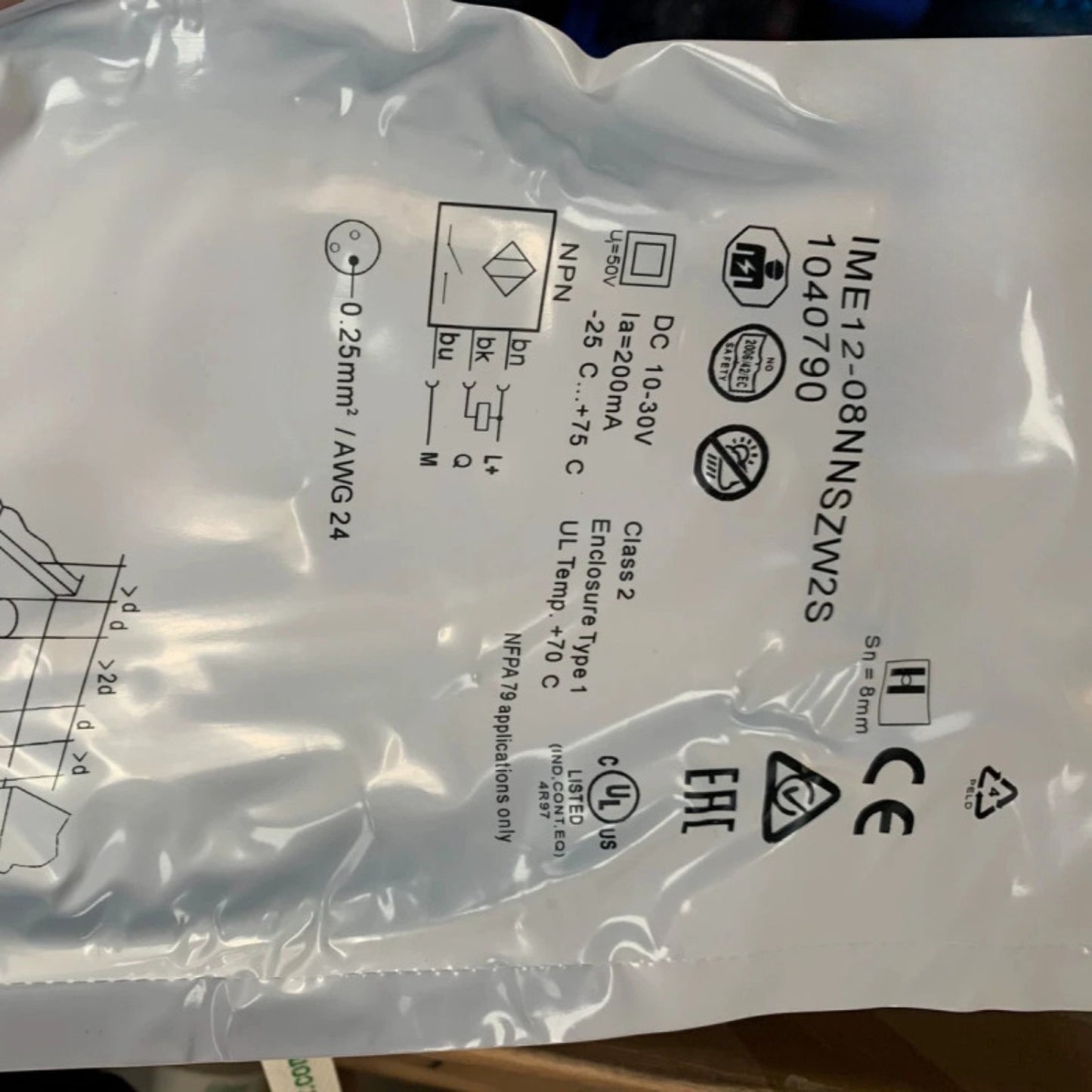 IME12-08NNSZW2S sensors proximity switches for SICK