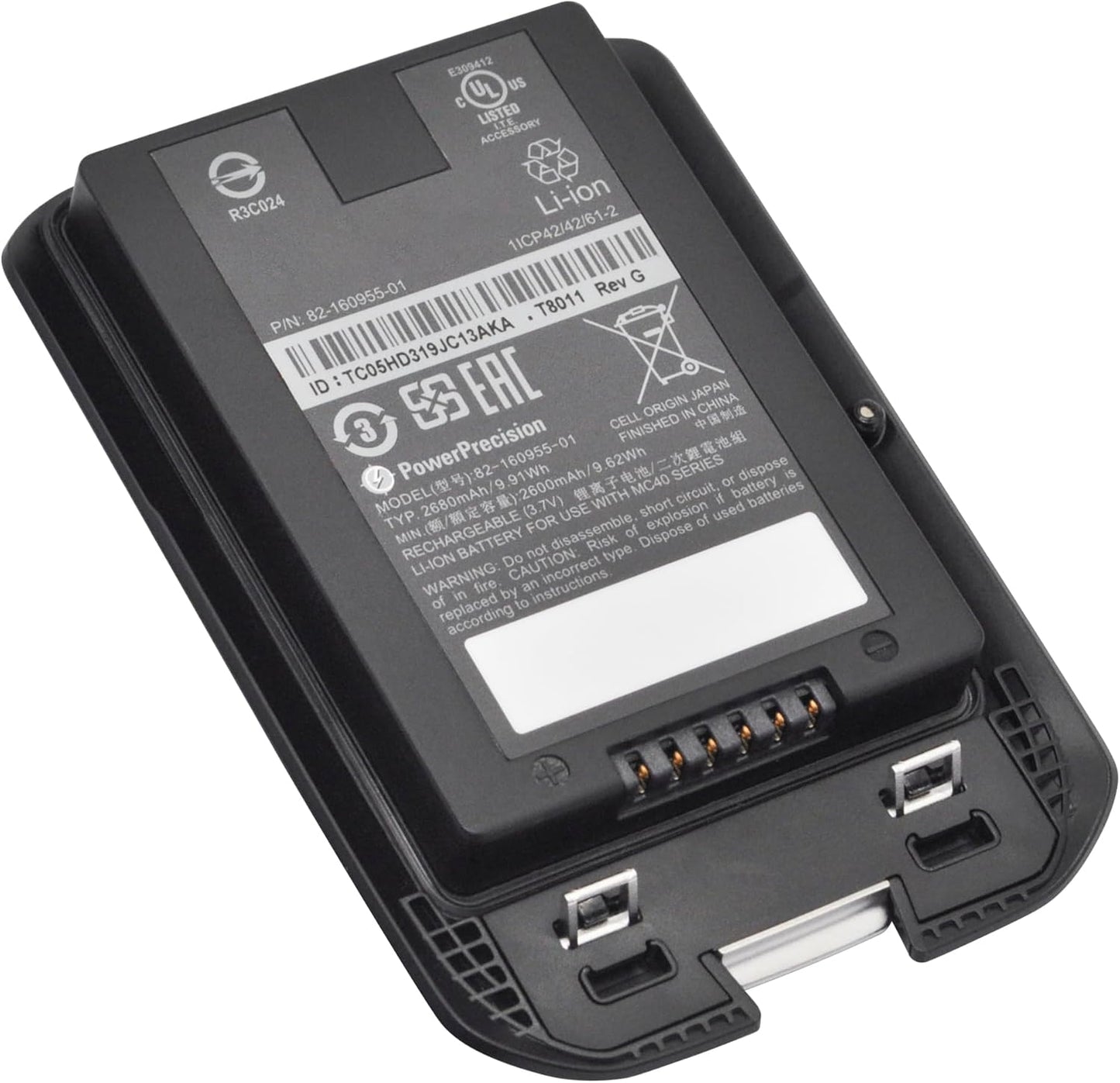 82-160955-01 82-160955-03 Battery for Symbol MC40 MC40C MC40N0 MC40N0-SLK3R01 Series MC40N0-SCG3R00 MC40N0-SCJ3RM0 MC40N0-SLK3R01 MC40N0-SLK3R0112 BTRY-MC40EAB0E-01R Scanner Battery Replacement