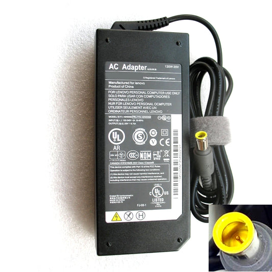 Fit for Lenovo 20V 6.75A 135W AC Adapter for ThinkPad W510/ T520 Series