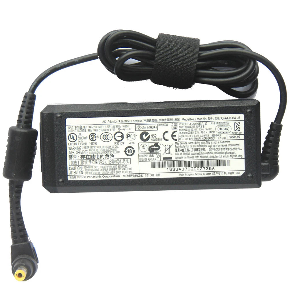 For Panasonic AC Adapter CF-AA6372B 16V 3.75A 60W SED70N2-16.0A for ToughBook