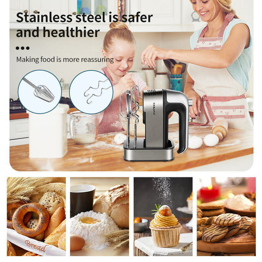 European standard electric household egg beater, hand-held egg beater, cake baking mixer, cream beater