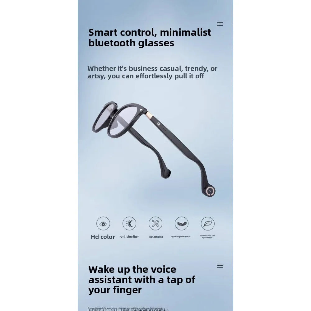 AI intelligent online translation glasses multi-language UV protection listening to songs navigation calls