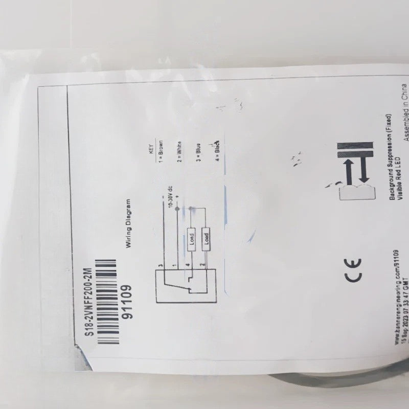 S18-2VNFF200-2M Photoelectric sensor switches for Banner