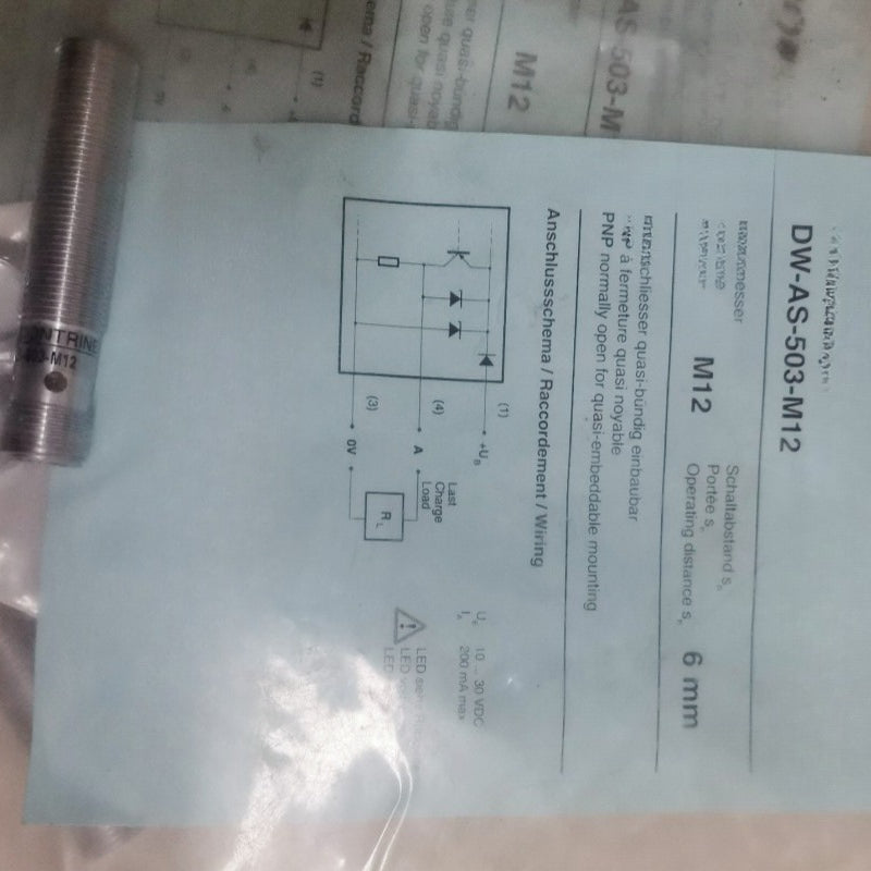 DW-AS-503-M12 sensors proximity switches for Contrinex