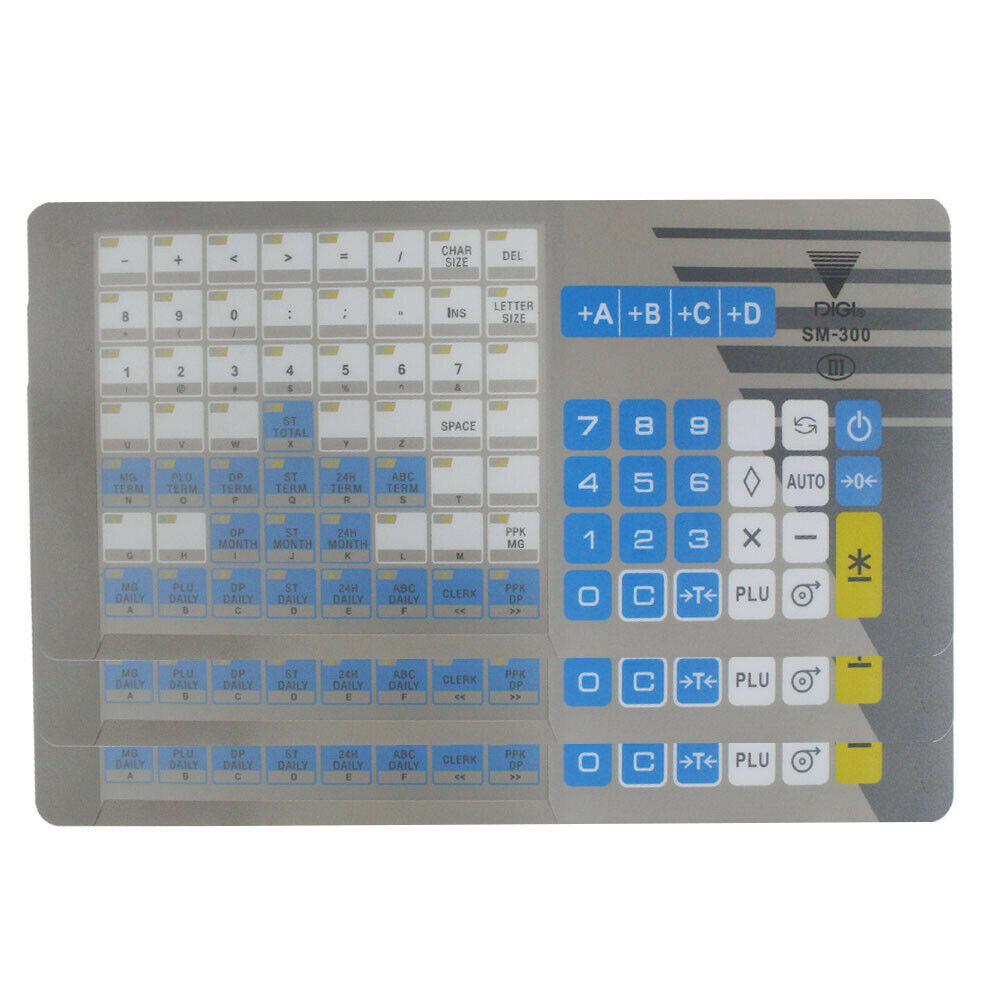 New SM-300 English Version Keyboard Film For DIGI SM300 Retail Electronic Scale