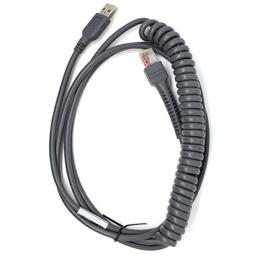 9FT Coiled USB Cable for Motorola Symbol LS2208 LS4208 DS6708 CBA-U12-C09ZAR