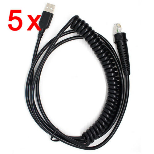 5x 9FT Coiled USB Cable For Honeywell 1900G 1200G 1250G 1300G 1400G Reader