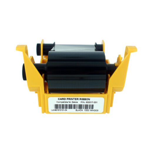 Ribbon Black for Zebra P100I P110I P120I 800017-201 Card Printer 1000 Prints