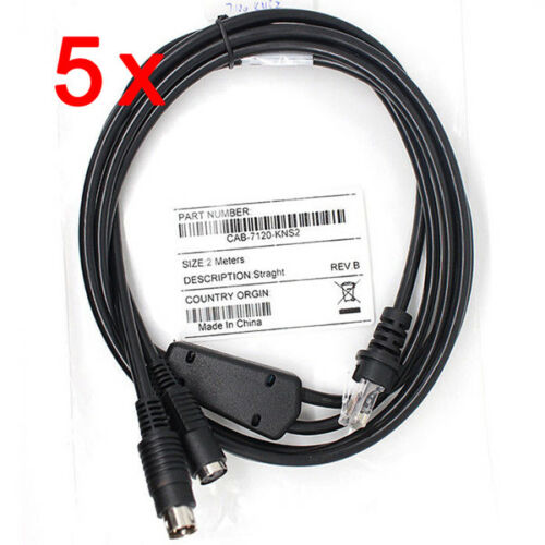 5x 6FT PS2 Keyboard Wedge Cable for Honeywell Metrologic MS9520 MS7120 Scanner