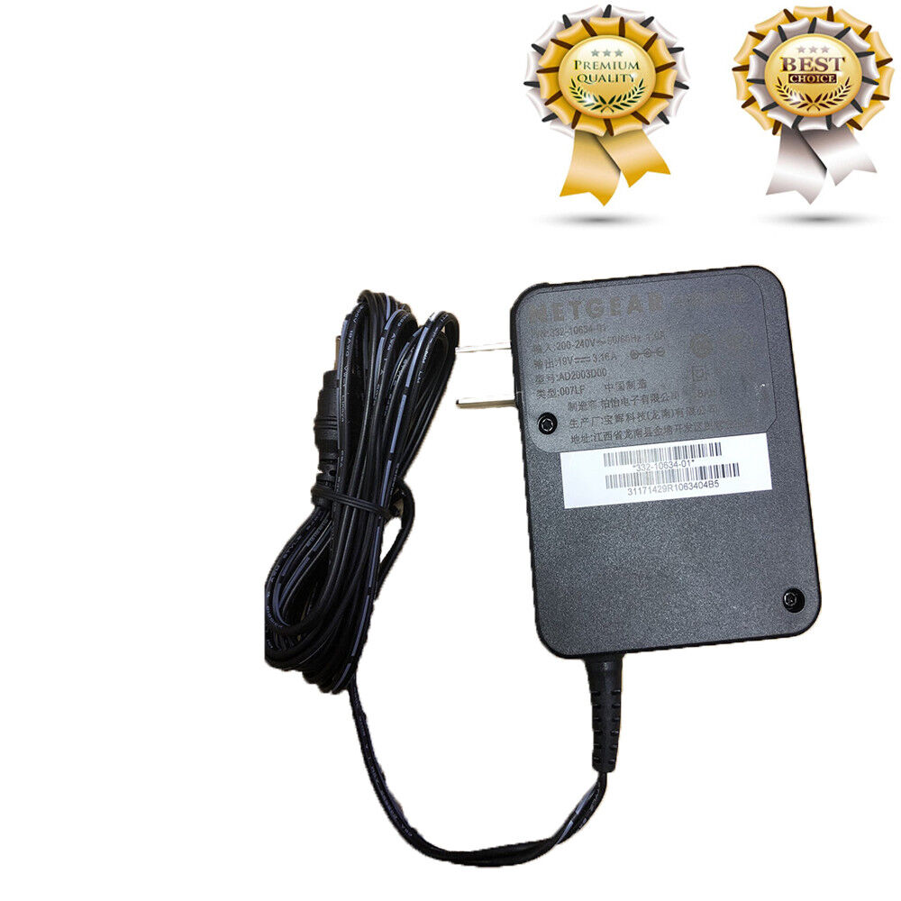 For NETGEAR Wifi Router R8500 R8000 X8 AC5300 19V 3.16A Adapter Adaptor