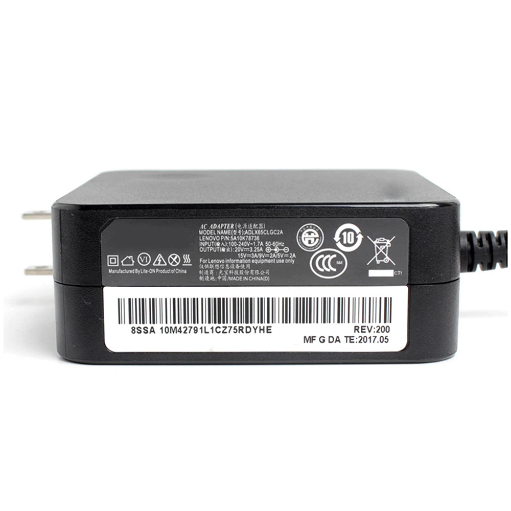 20V 3.25A 65W Type-C Lenovo Yoga C930 C930-13IKB AC Adapter Charger