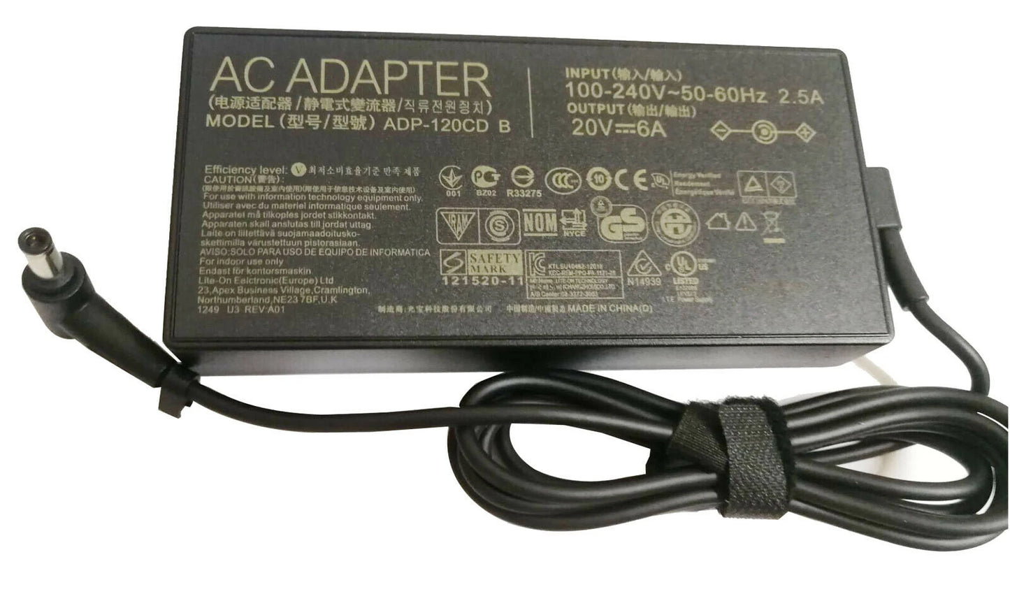 20V 6A 120W AC Adapter Charger compatible for ASUS VIVOBOOK K571GT-EB76