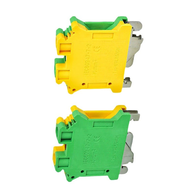 10PCS 3003923 USLKG 10 N  Ground Terminal 2Ports Yellow and Green for Phoenix