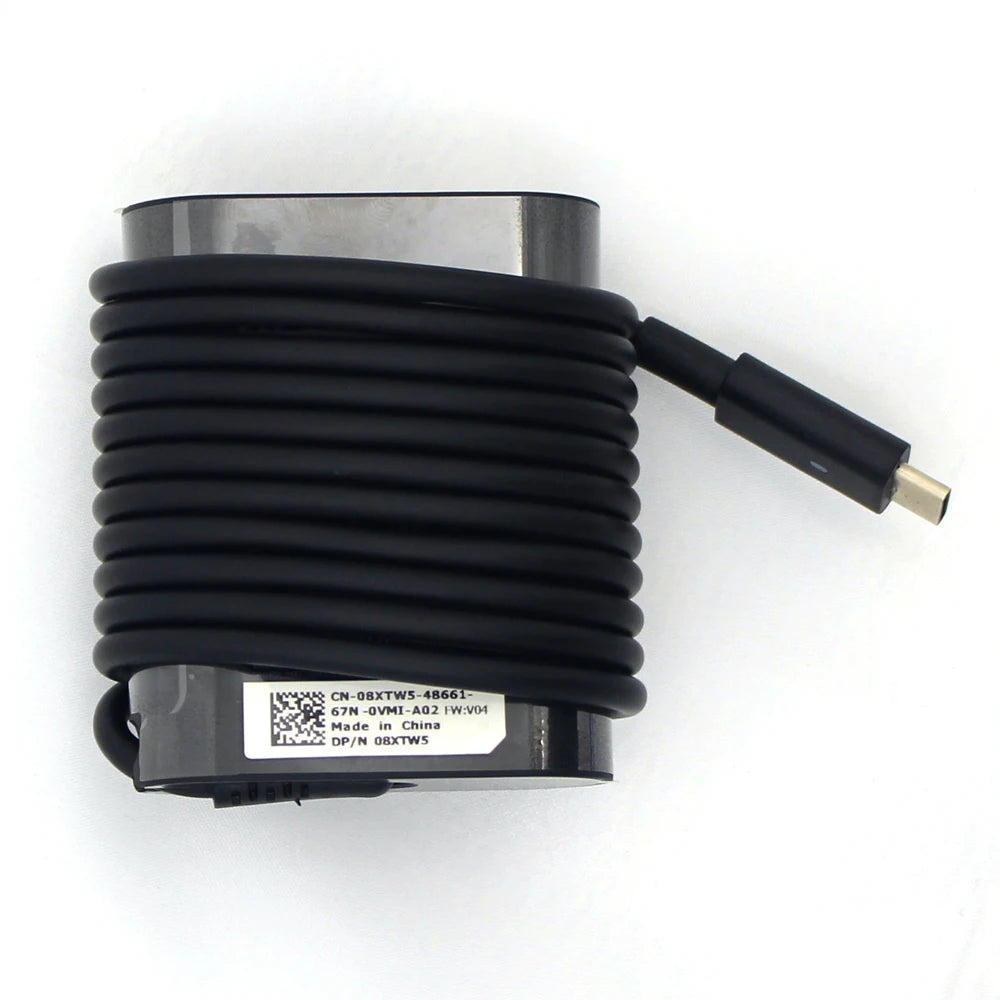 30W Type-C Power Adapter (20V 2A/ 12V 2A/ 5V 1.5A) fit for Dell Series Laptop/Tablet