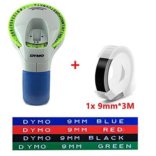 For shoppingchain Nastro Adesivo per etichettatrice, 9 mm, 12965 3D, per stampanti Dymo 12965, Fornito con 1 Nastro di Prova, Colore Casuale