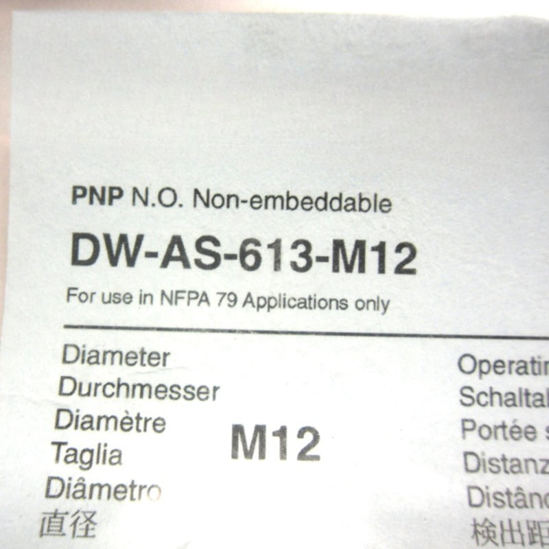 DW-AS-613-M12 sensors proximity switches for Contrinex