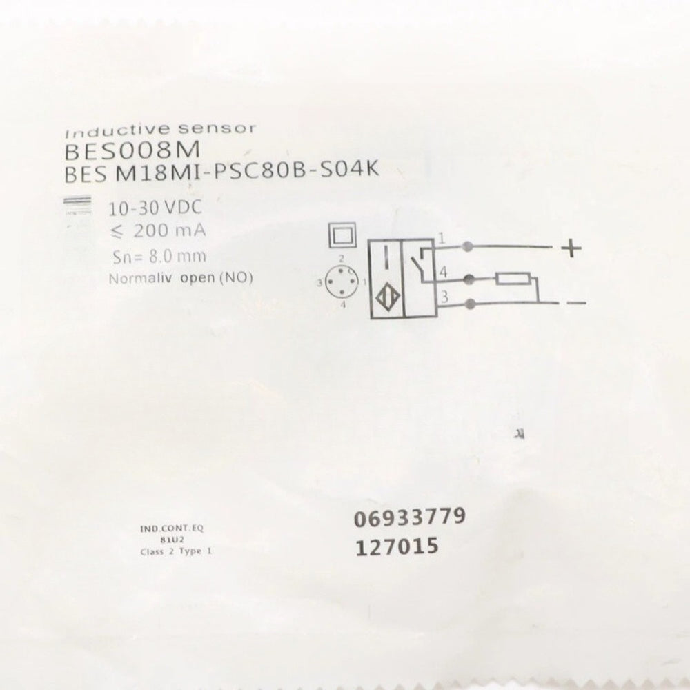 BES008M (BES M18MI-PSC80B-S04K) sensors for BALLUFF