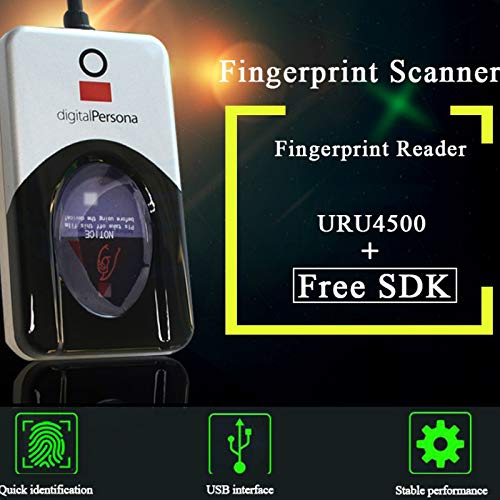 For shoppingchain Lecteur d'empreintes digitales URU4500 Digital Persona U4500 avec Scanner USB SDK URU5000 Lecteur d'empreintes digitales biométrique USB URU4500