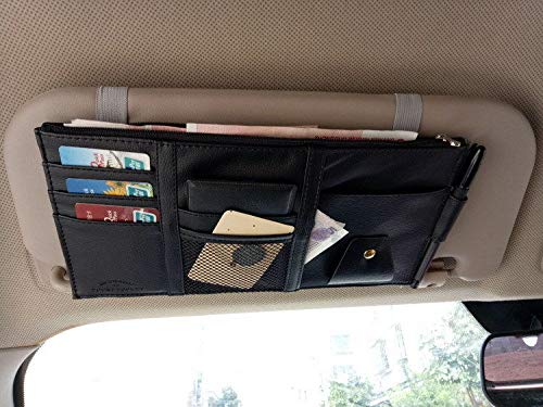 For shoppingchain Cartera para Gafas de Sol con Soporte de Papel, Accesorios para Coches