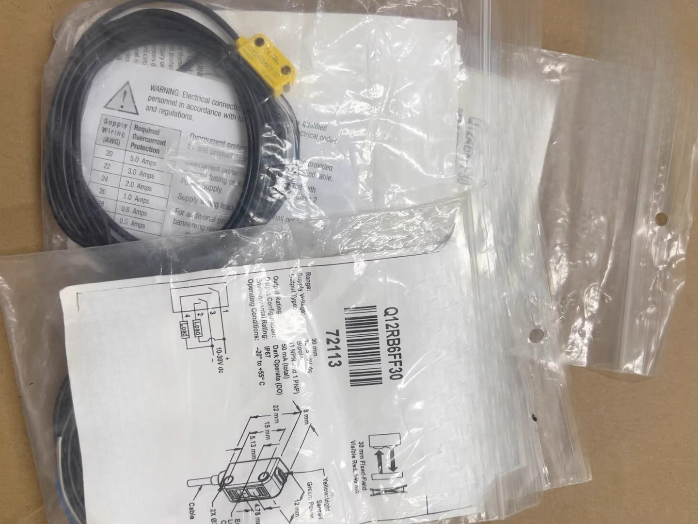 Q12RB6FF30 Photoelectric sensor switches for Banner