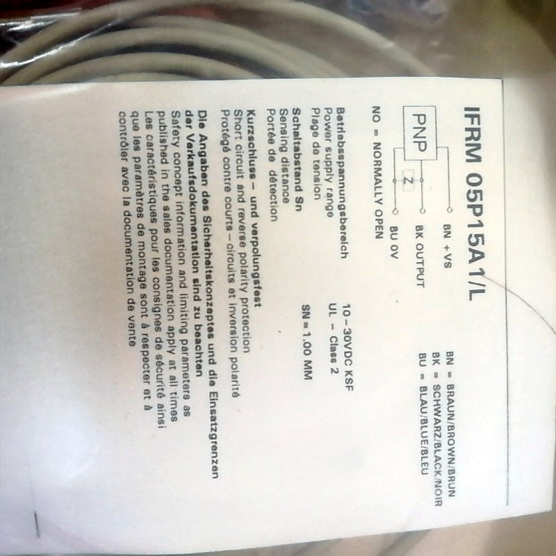 IFRM 05P15A1/L sensors and proximity switches For  Baumer