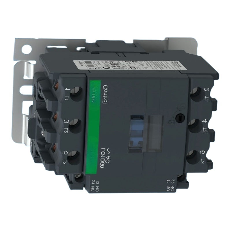 LC1D50B7  IEC contactor 50A, 40HP at 480VAC, 24VAC 50/60Hz coil for  Schneider