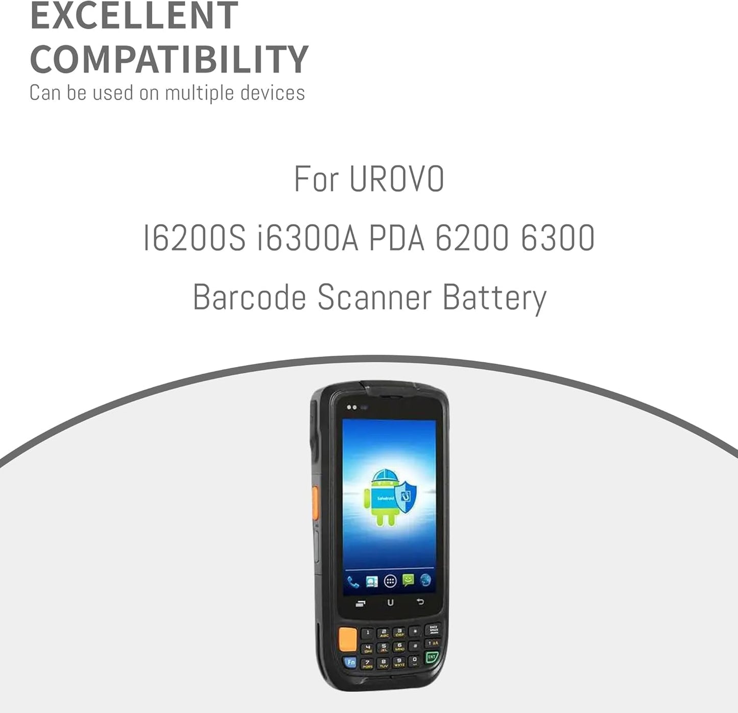 HBL6200 Battery for UROVO I6200S i6300A PDA 6200 6300 Barcode Scanner Battery with The Capacity 3.8V 4000mah/15.2wh Upgraded Version New Li-ion Battery Replacement