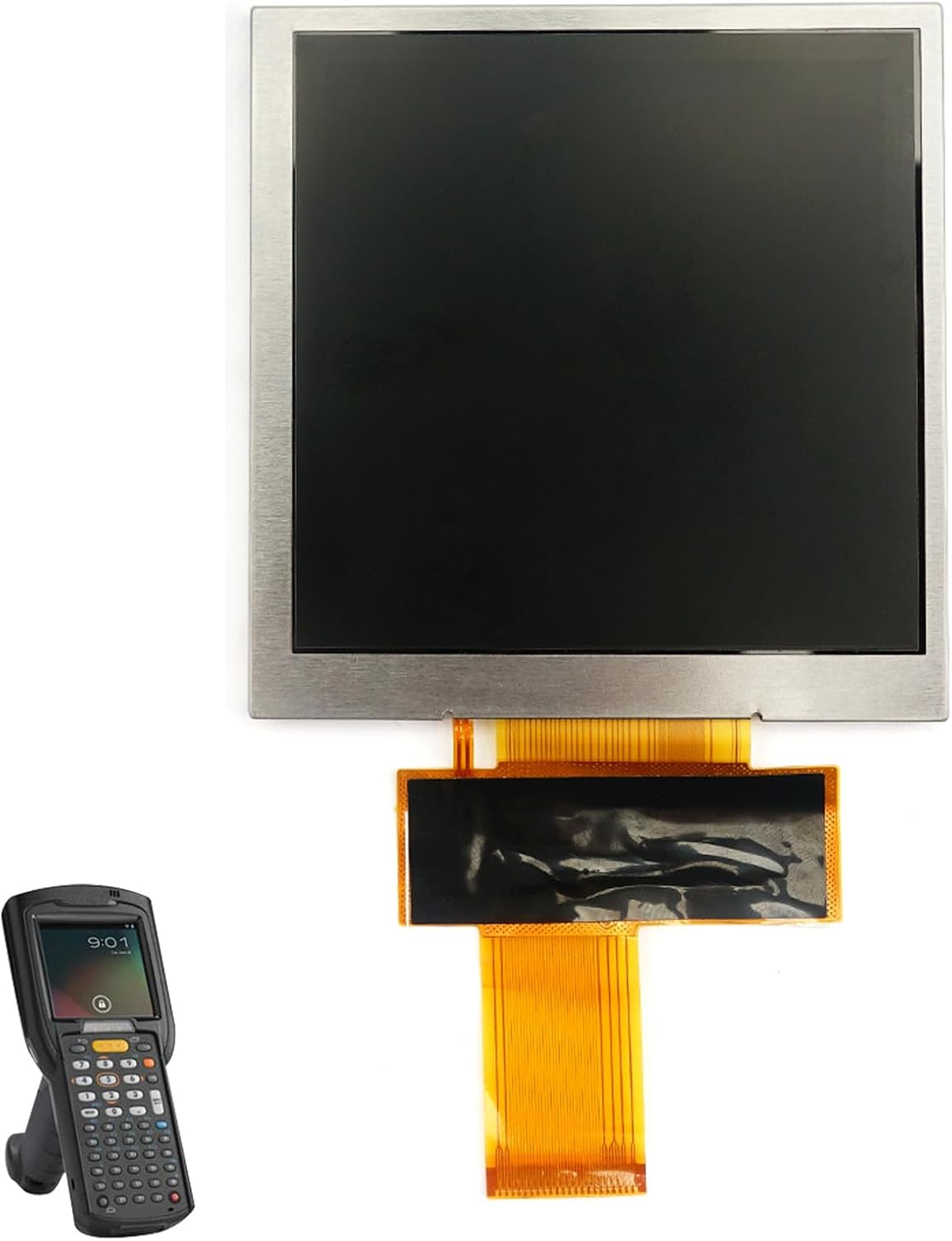 MC3200 LCD Screen Display Module for Zebra for Symbol MC3200 MC32N0-G MC32N0-R MC32N0-S Handheld Barcode Scanner with Cable,Screen Replacement Support Mobile Computer,P/N:TM030ZDHG01