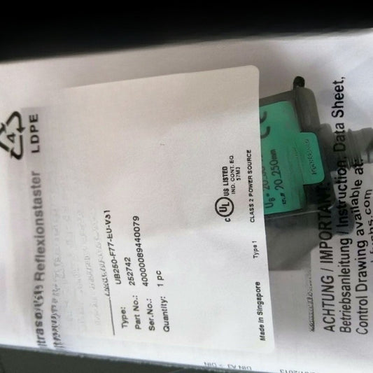 UB250-F77-E0-V31 Capacitive sensor for PEPPERL+FUCHS