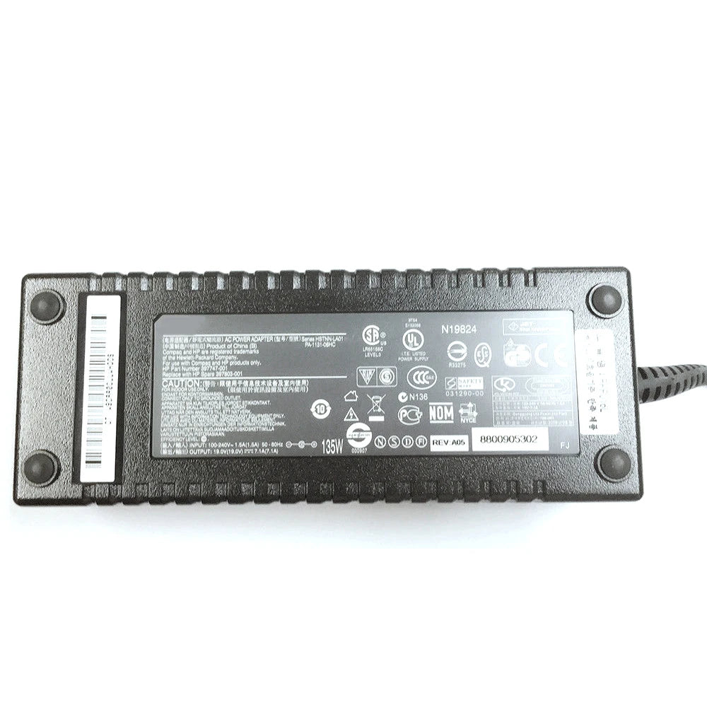 Fit for HP HSTNN-LA01 19v 7.1a AC Charger Power Supply 397803-001 397747-001