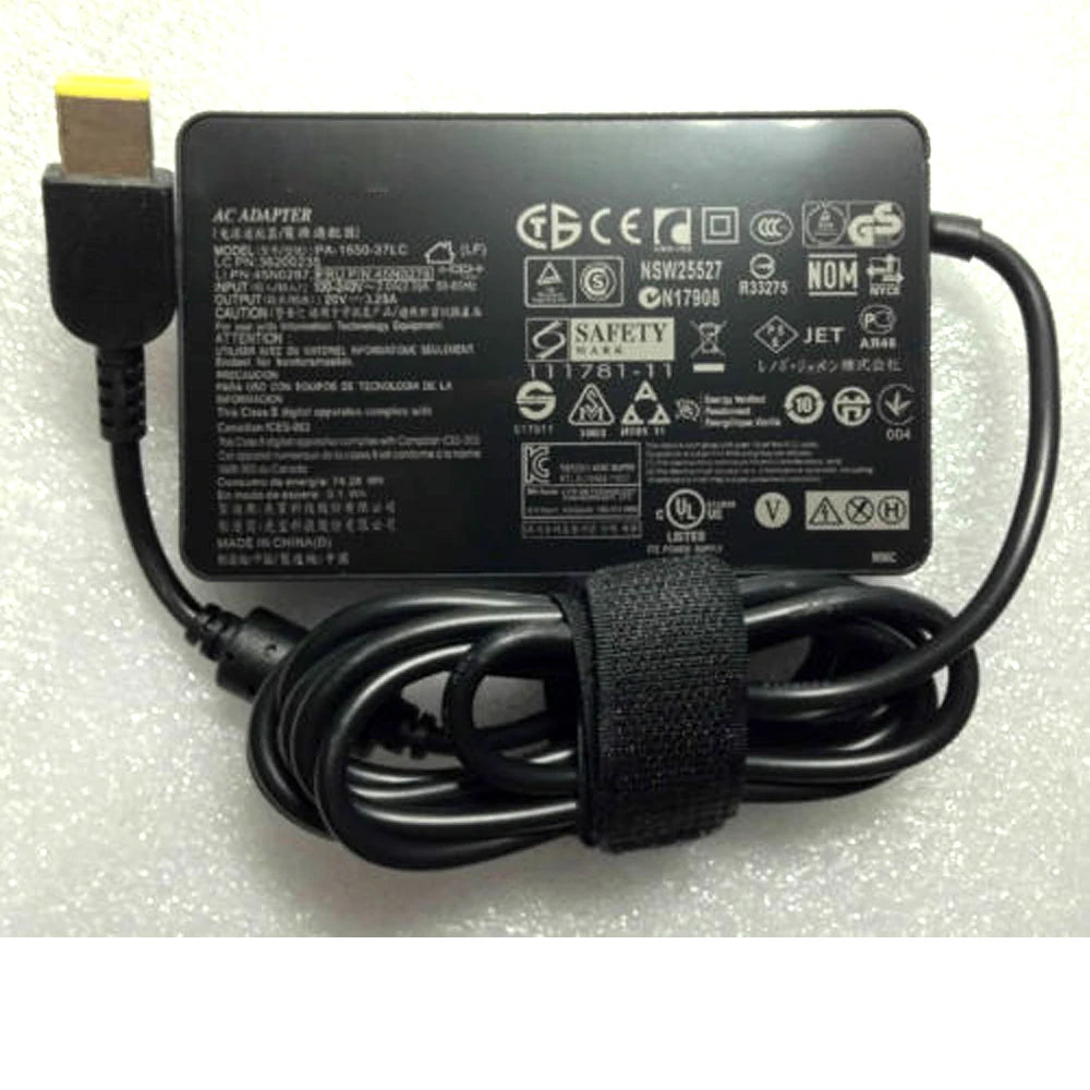Fit for Lenovo 20V 3.25A Ac Charger IdeaPad Yoga 13 ADP-65XB PA-1650-37LF