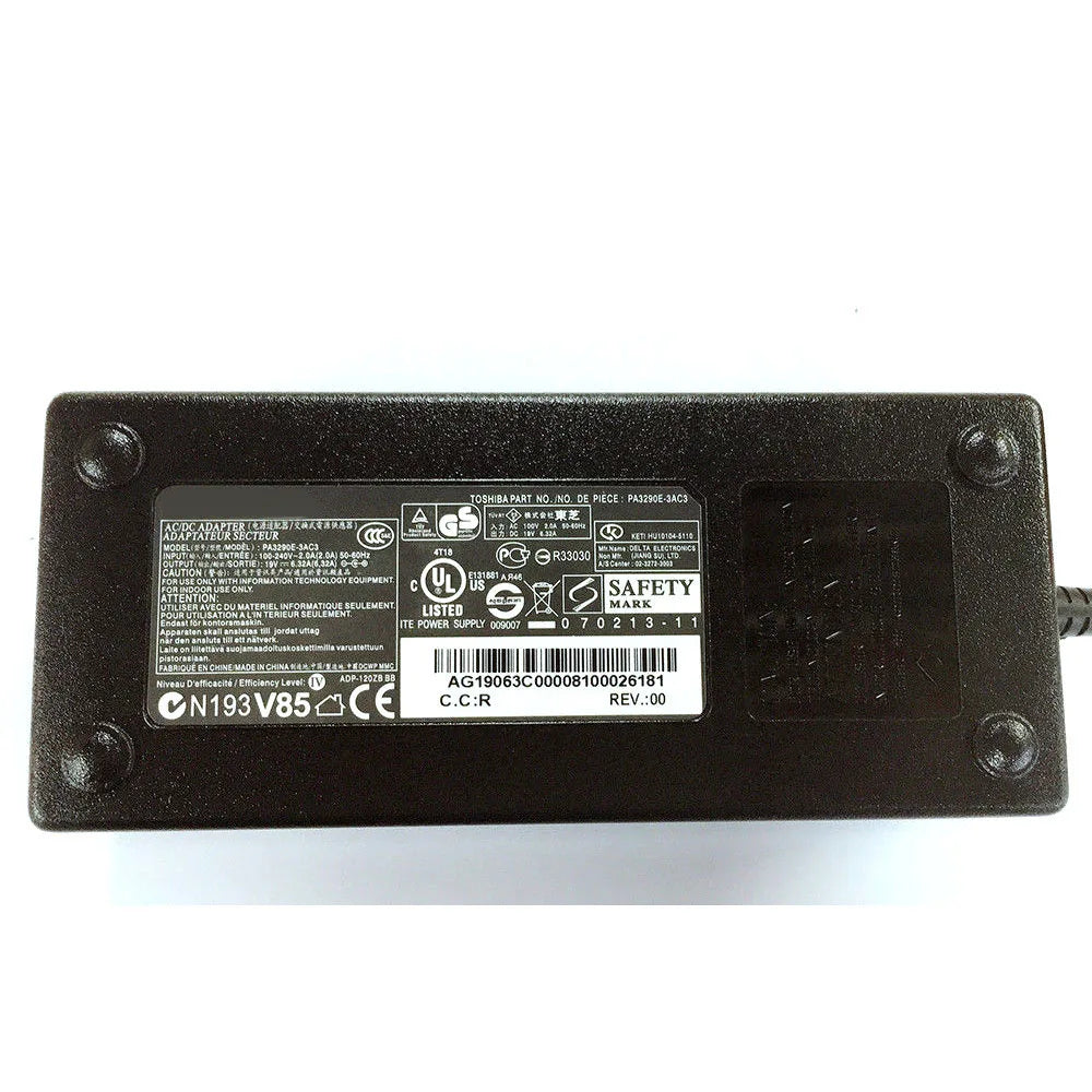 Fit for Toshiba PA3717E-1AC3 PA5083E-1AC3 120W 19V 6.32A AC Power Adapter