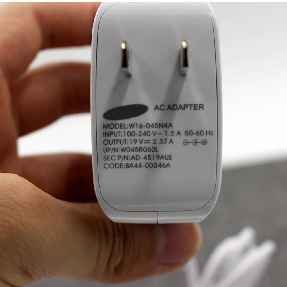 For Samsung 19V 2.37A 45W US Power Adapter W16-045N4A BA44-00344A