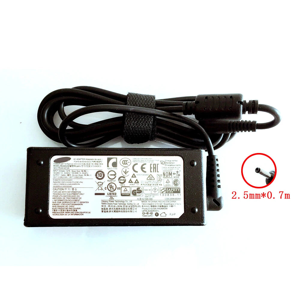 For Samsung 40W 12V 3.33A Charger ATIV Smart PC XE500T1C-HA1US Tablet