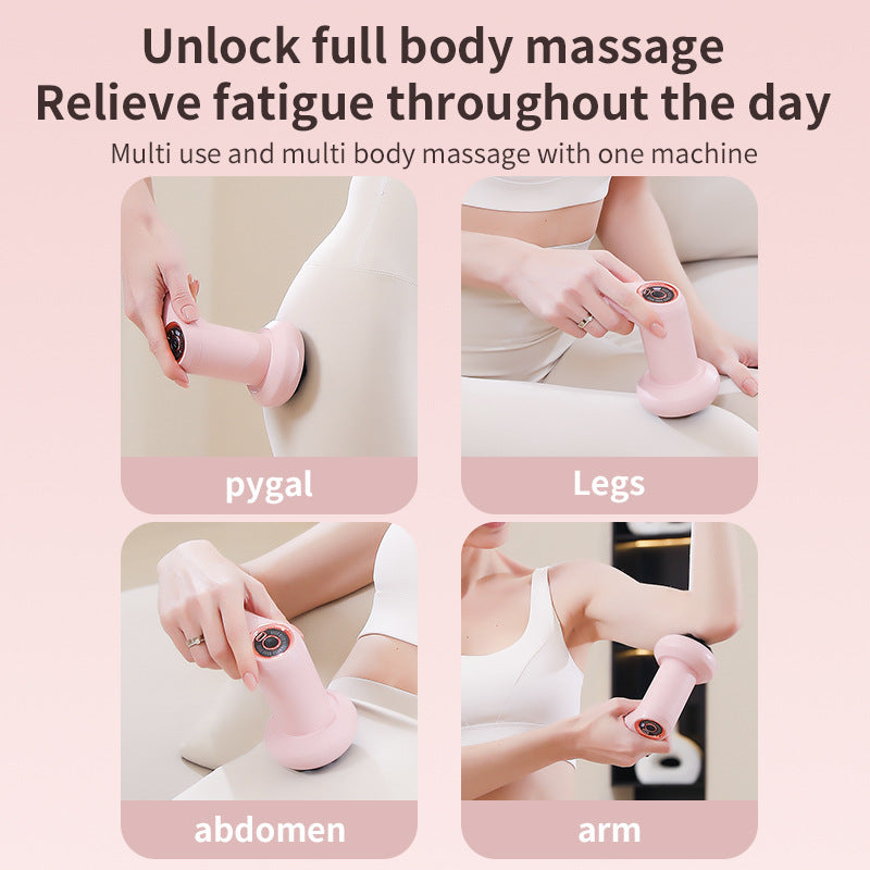 Fat Press Body Massager Household Handheld Wireless Massage Beat Neck Waist Shoulder Kneading Fascia Gun