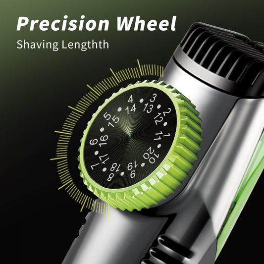 New automatic hair suction haircut device, electric haircut fader, adjustable knife distance, waterproof body LCD digital display