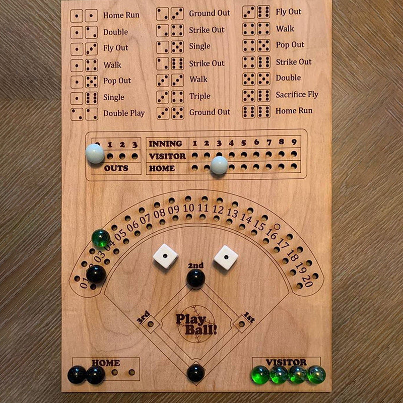 Baseball Dice Board Game Baseball Dice Board Game Party Props