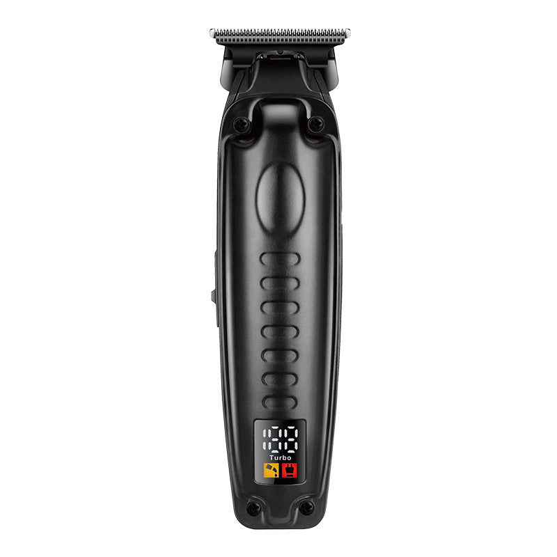 Oil head haircut, electric rechargeable electric pusher, LCD digital display function engraving gradual change electric push shearing