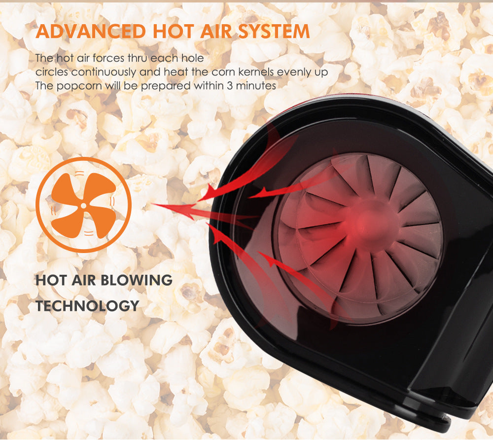 European standard household popcorn machine, automatic mini corn popping machine, small DIY popping machine