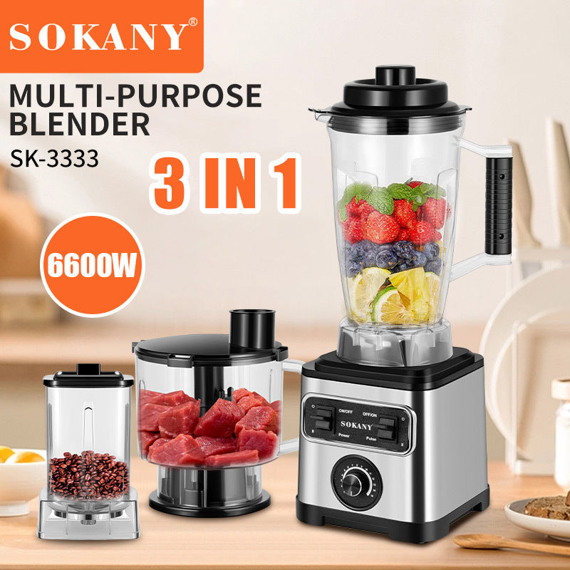 European high-speed wall breaker Household three-in-one meat grinder, bean crushed ice cooking machine, juicer, blender