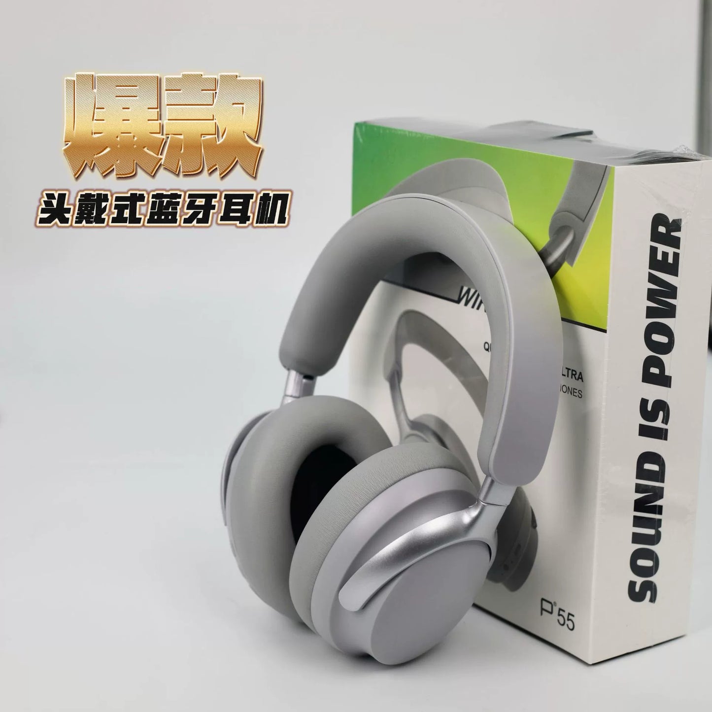 P55 headset Bluetooth headset, wireless long battery life all-inclusive ear noise reduction Bluetooth does not leak sound