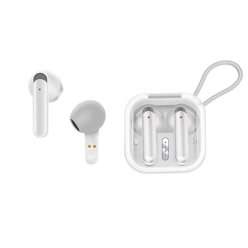 AKZ-S21 Sports Earphones Mini Transparent Shell Bluetooth Earphones TWS Lightweight Running Type-c Charging Port