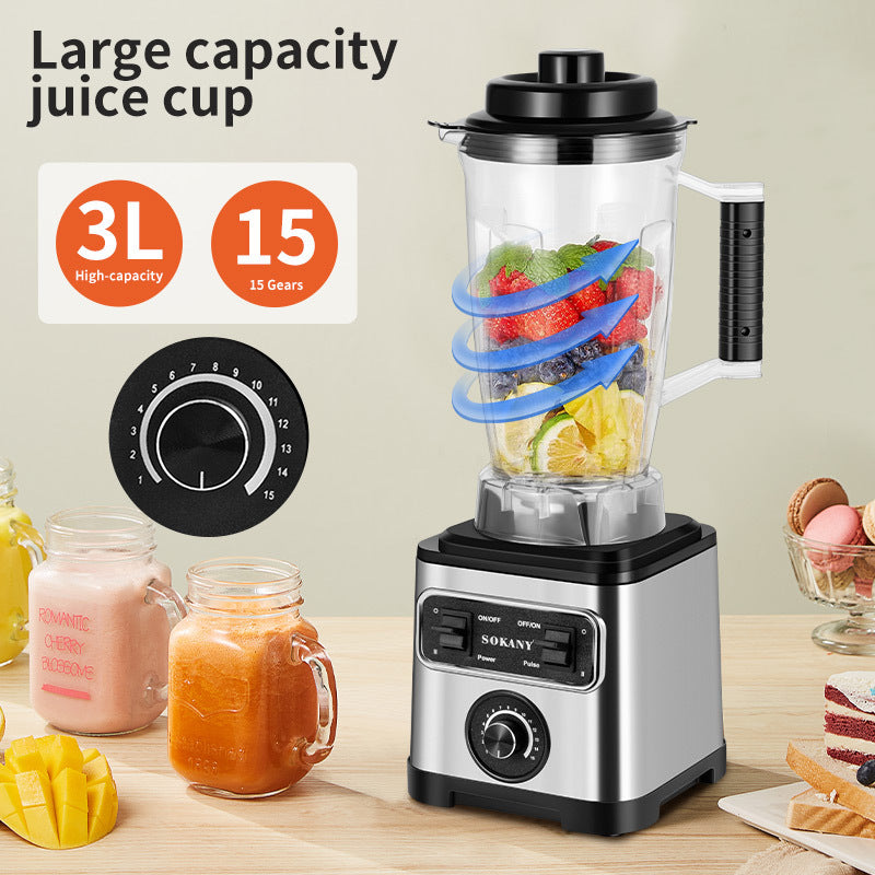 European high-speed wall breaker Household three-in-one meat grinder, bean crushed ice cooking machine, juicer, blender