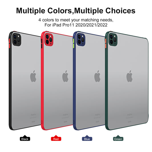 For IPAD11PRO 10.2/9 inch AIR5 4 3 2 mini4 5 6 flat protective shell skin feel