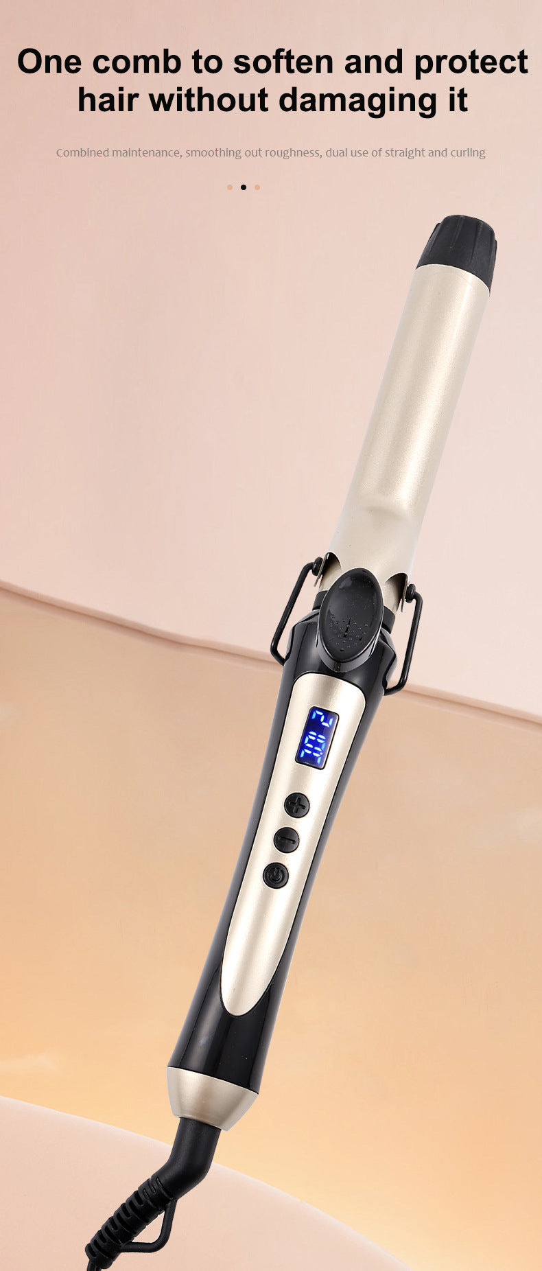 Hair appliances, electric curling iron 28mm temperature control digital display curling iron, electric curling iron, personal protection appliances