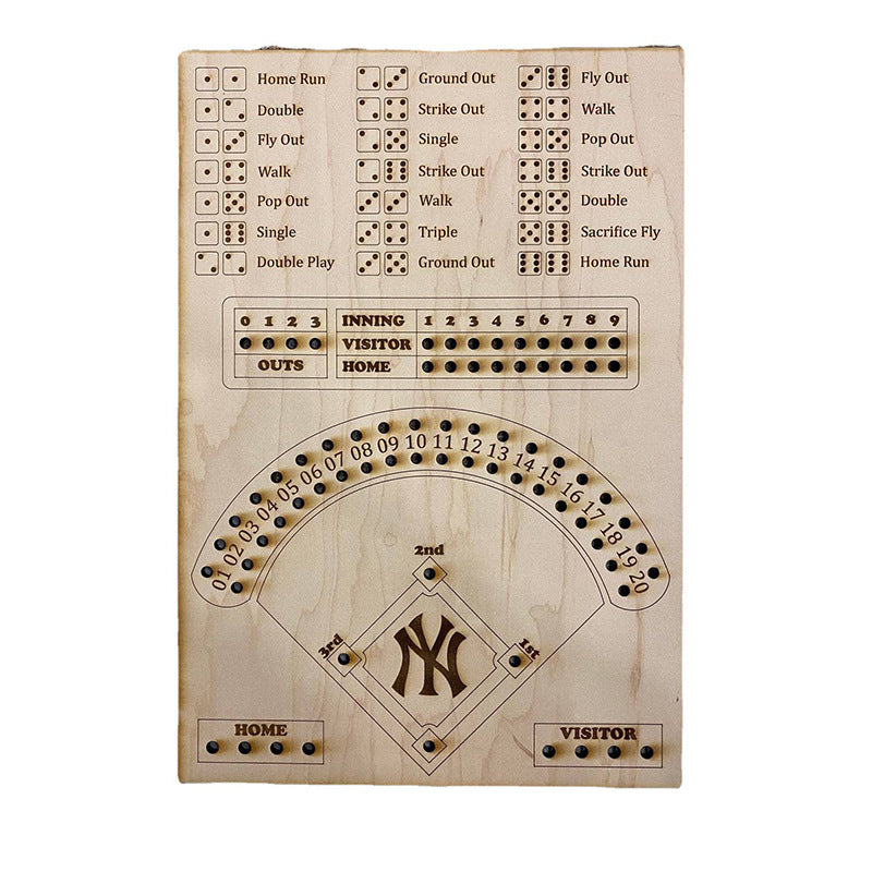 Baseball Dice Board Game Baseball Dice Board Game Party Props